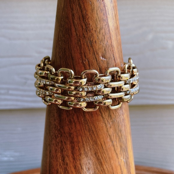 J Crew Golden Cable Chain Style Bracelet - Picture 1 of 6